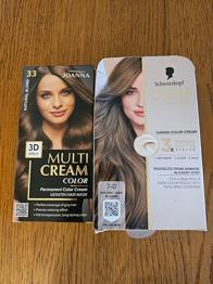 Joanna Multi Cream Color och Schwarzkopf hårfärg