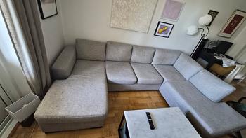 Stor bekväm soffa skänkes