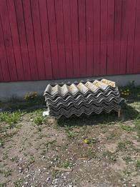 Fibercementskivor till tak bortskänkes