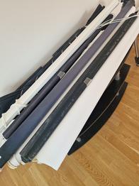 Rullgardiner och mörkläggning 8 st ca 94-122 cm