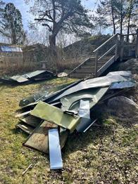 Gammalt plåttak skänkes
