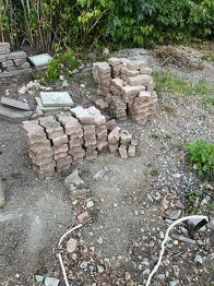 Marksten / betongsten blandade färger