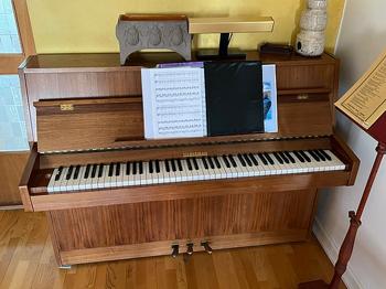 Piano bortskänkes
