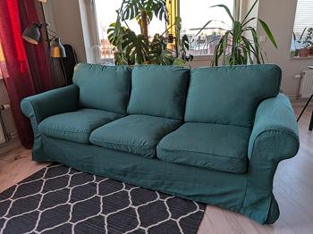 IKEA EKTORP 3-sitssoffa bortskänkes