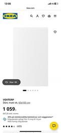 2 st Ikea Voxtorp skåpluckor