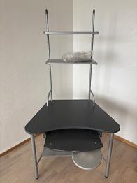 Skänkes- skrivbord grått