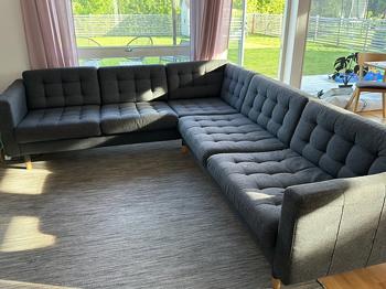 Landskrona 5-sits hörnsoffa bortskänkes