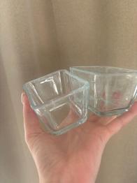 BORTSKÄNKES: 2 st miniskålar i glas
