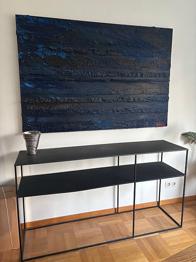 Svart sideboard 150*40 cm
