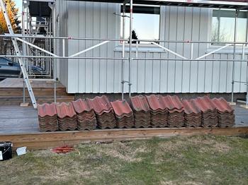 Tegelpannor från tak