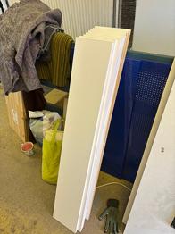 Mdf hyllplan i vitt