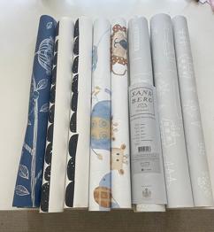 Bortskänkes, tapetrester/tapetrullar för mindre projekt