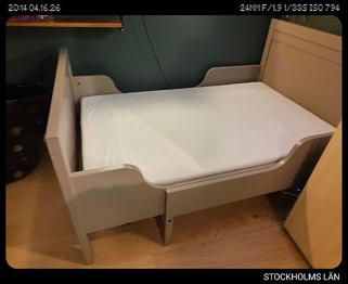 Bortskänkes, gratis Växa säng superfin