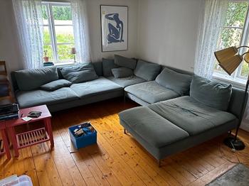 Ikea Söderhamn hörnsoffa med divan