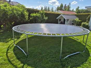 Studsmatta rund för trädgård
