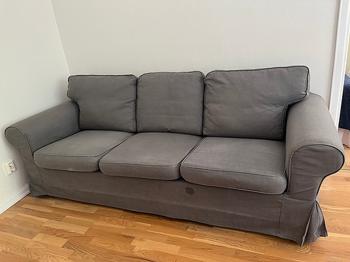 Soffa Ektorp Grå - IKEA - Bortskänkes !