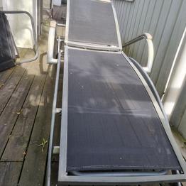 Ställbar solstol i aluminium