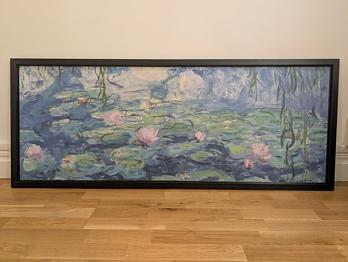 IKEA BJÖRKSTA Näckrosor (Monet tryck på canvas)