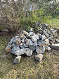 Fyllnadsmassor berg sprängsten