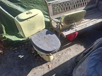 Retro toalett och handfat - bortskänkes