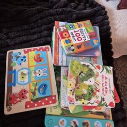 Div barnböcker+pussel