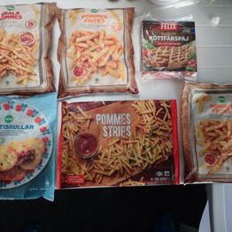 Mat samlarobjekt, gamla förpackningar