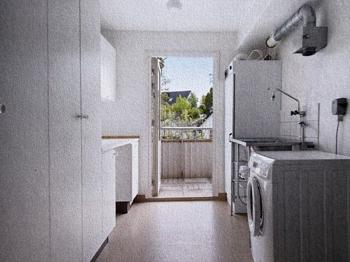Torkskåp, tvättställ och tvättmaskin bortskänkes