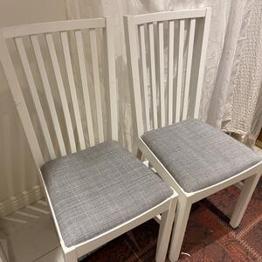 2st vita köksstolar, mycket stabila