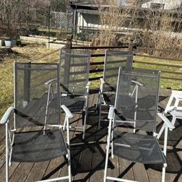 4st gamla trädgårdsstolar i Sollentuna