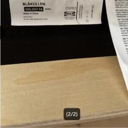 Sängram med gavel, blå