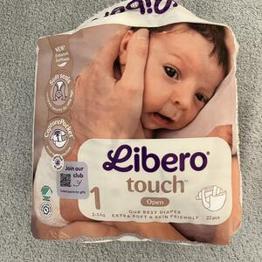 Libero touch blöjpaket, storlek 1