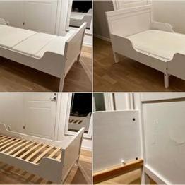 IKEA Sundvik utdragbar säng med ribbotten