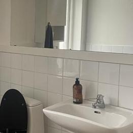 Tvättställ och spegel