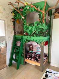 Trädkoja till barnrum