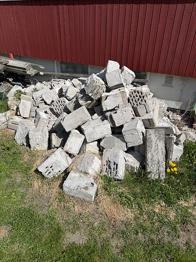 Betongblock / lecablock blandad storlek