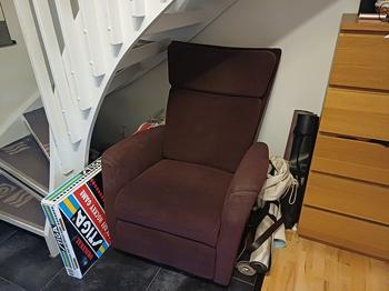 Reclinerfåtölj bortskänkes