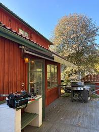 Bortskänkes - Markis för altan/fönster 4.5m bred