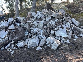 Sprängsten bortskänkes mot avhämtning