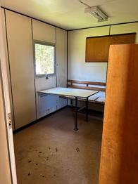 Byggkoja bortskänkes