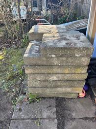 Betongplattor utomhus