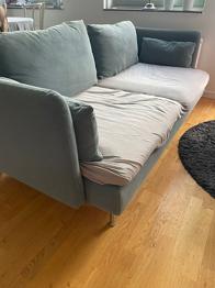 Soffklädsel bortskänkes