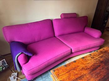 3-sits soffa 200 cm bortskänkes / Salabackar