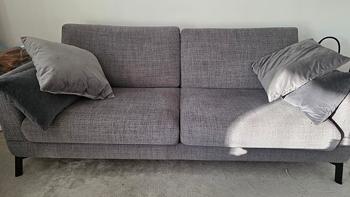 Mio grå tygsoffa 3-sits