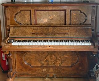 Rönisch akustiskt piano brun - BORTSKÄNKES
