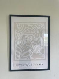 Poster + ram bortskänkes