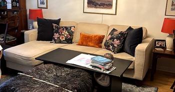 Soffa m schäslong 2,30 br, 0,95 djup - fr Furninova/Stalands