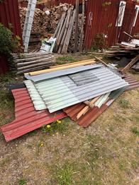 Takplåt bortskänkes skrot bortskänkes