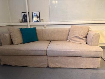 Soffa med avtagbar klädsel