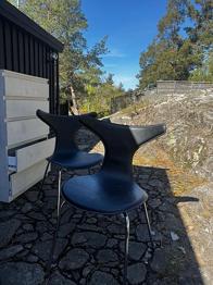SKÄNKES 3 st köksstolar Delfin