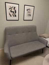 Fin soffa bortskänkes